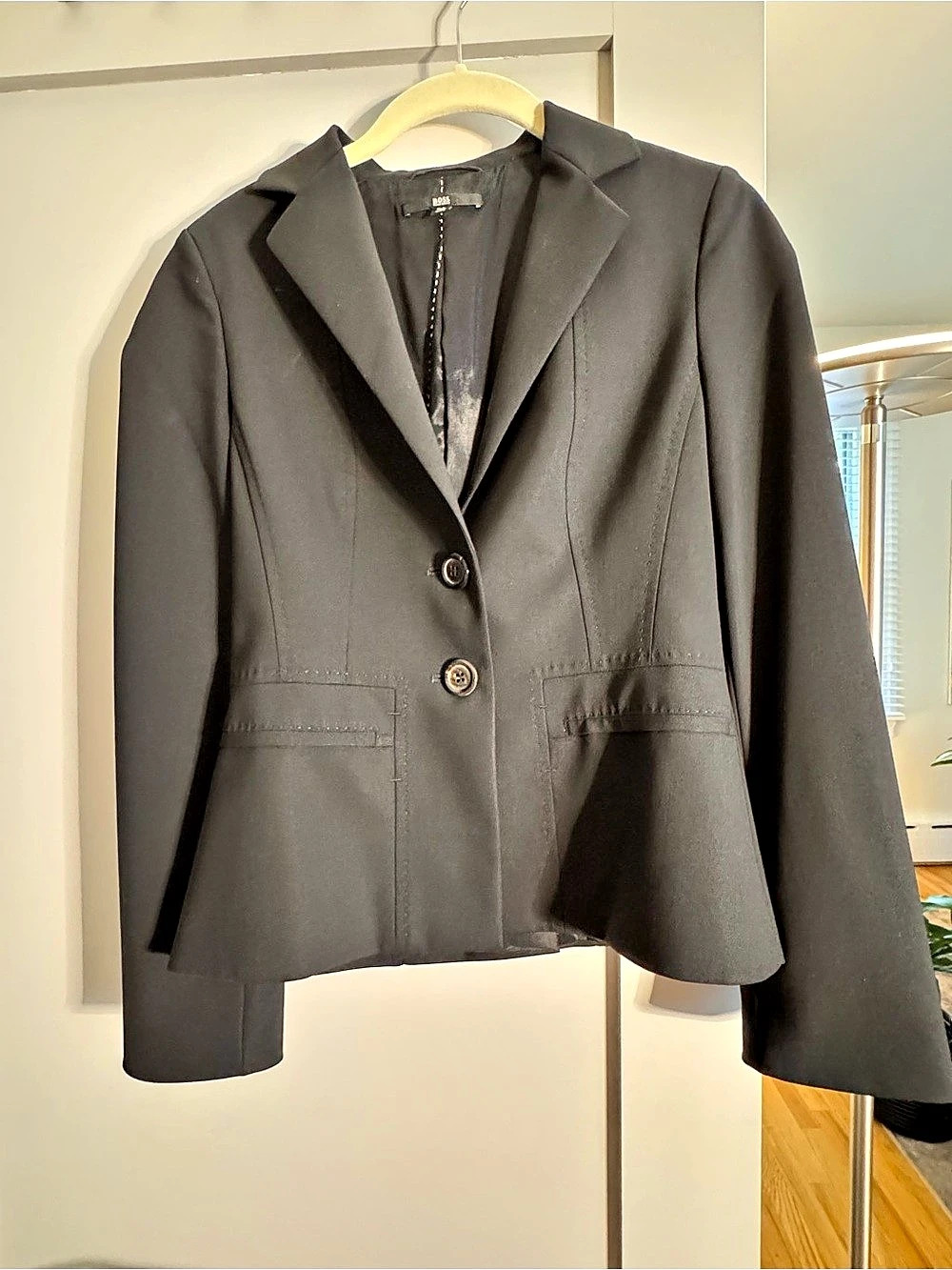 HUGO BOSS Women's Black Blazer Size
